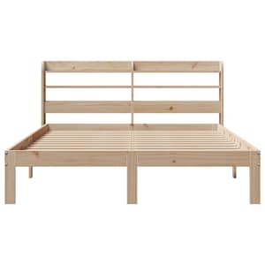 Rám postele s čelem 160 x 200 cm masivní borové dřevo - obrázek 4