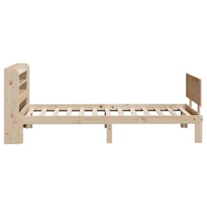 Rám postele s čelem 100 x 200 cm masivní borové dřevo - obrázek 5