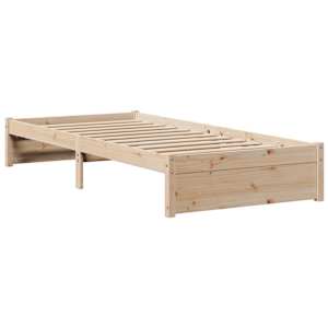 Rám postele s čelem 100 x 200 cm masivní borové dřevo - obrázek 7
