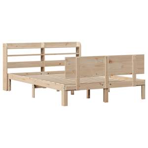 Rám postele s čelem 150 x 200 cm masivní borovice - obrázek 3