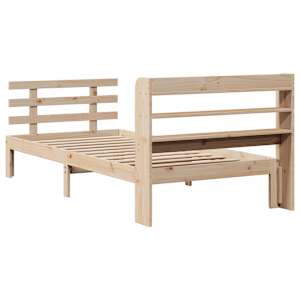 Rám postele s čelem 100 x 200 cm masivní borové dřevo - obrázek 8