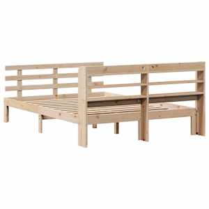 Rám postele s čelem 120 x 200 cm masivní borové dřevo - obrázek 8