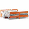 vidaXL voodiraam ilma madratsita, vahapruun, 200 x 200 cm, m&auml;nnipuit