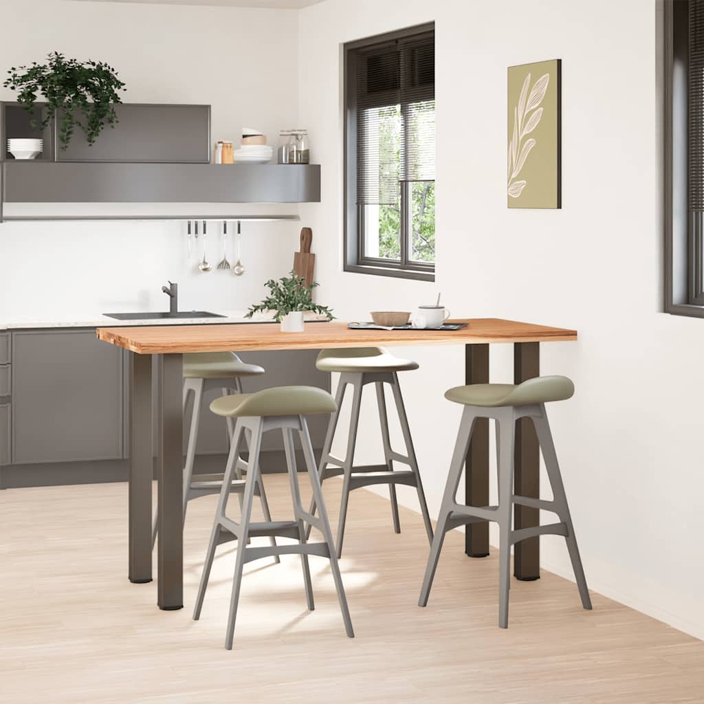 vidaXL Bartafel rechthoekig 180x80x92 cm massief eikenhout lichtbruin afbeelding