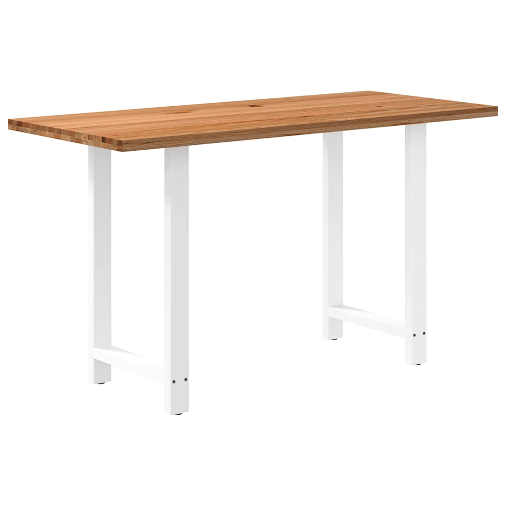 Bartafel rechthoekig 180x80x102 cm massief eikenhout lichtbruin