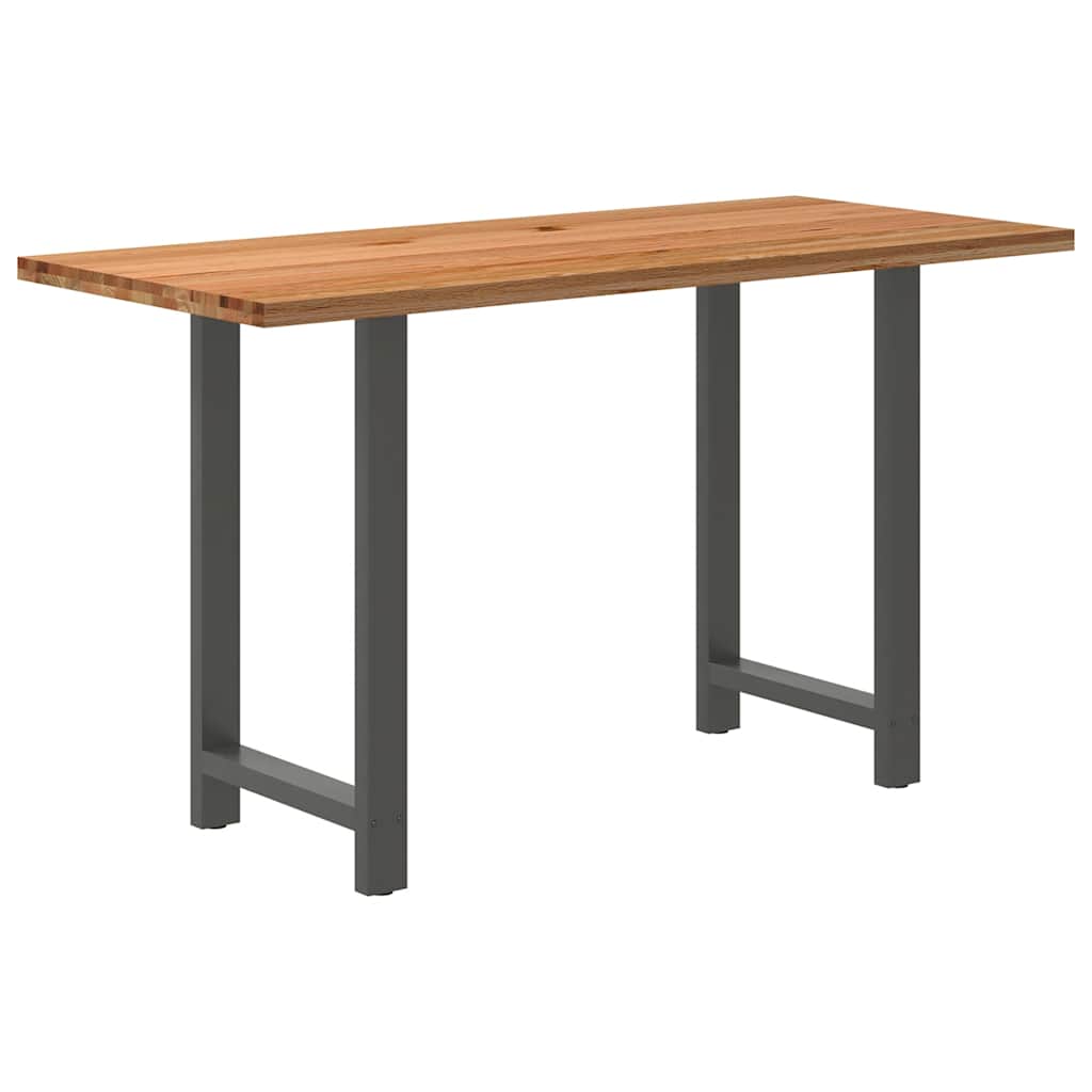 Bartafel rechthoekig 180x80x112 cm massief eikenhout lichtbruin