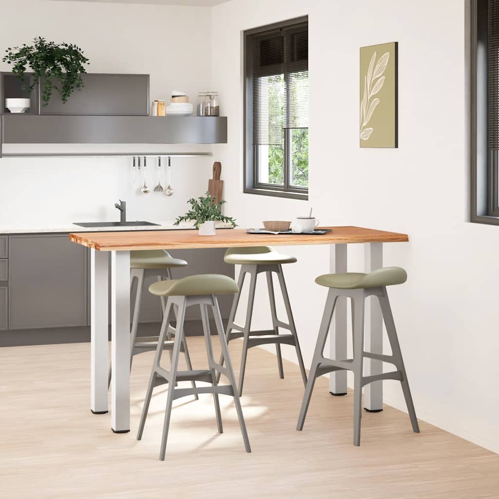vidaXL Bartafel met natuurlijke rand 180x80x92 cm massief eikenhout