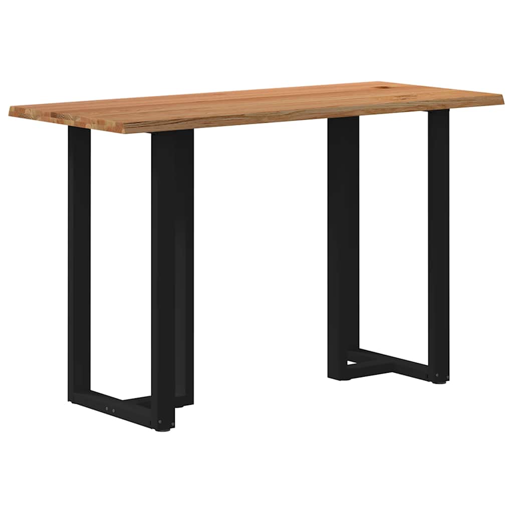 vidaXL Bartafel met natuurlijke rand 180x80x112 cm massief eikenhout