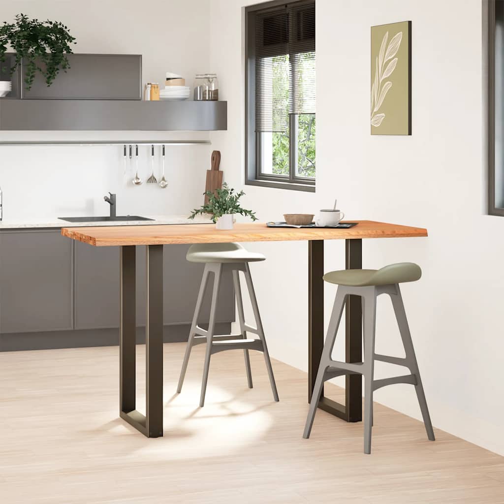 Bartafel rechthoekig 180x80x102 cm massief eikenhout lichtbruin