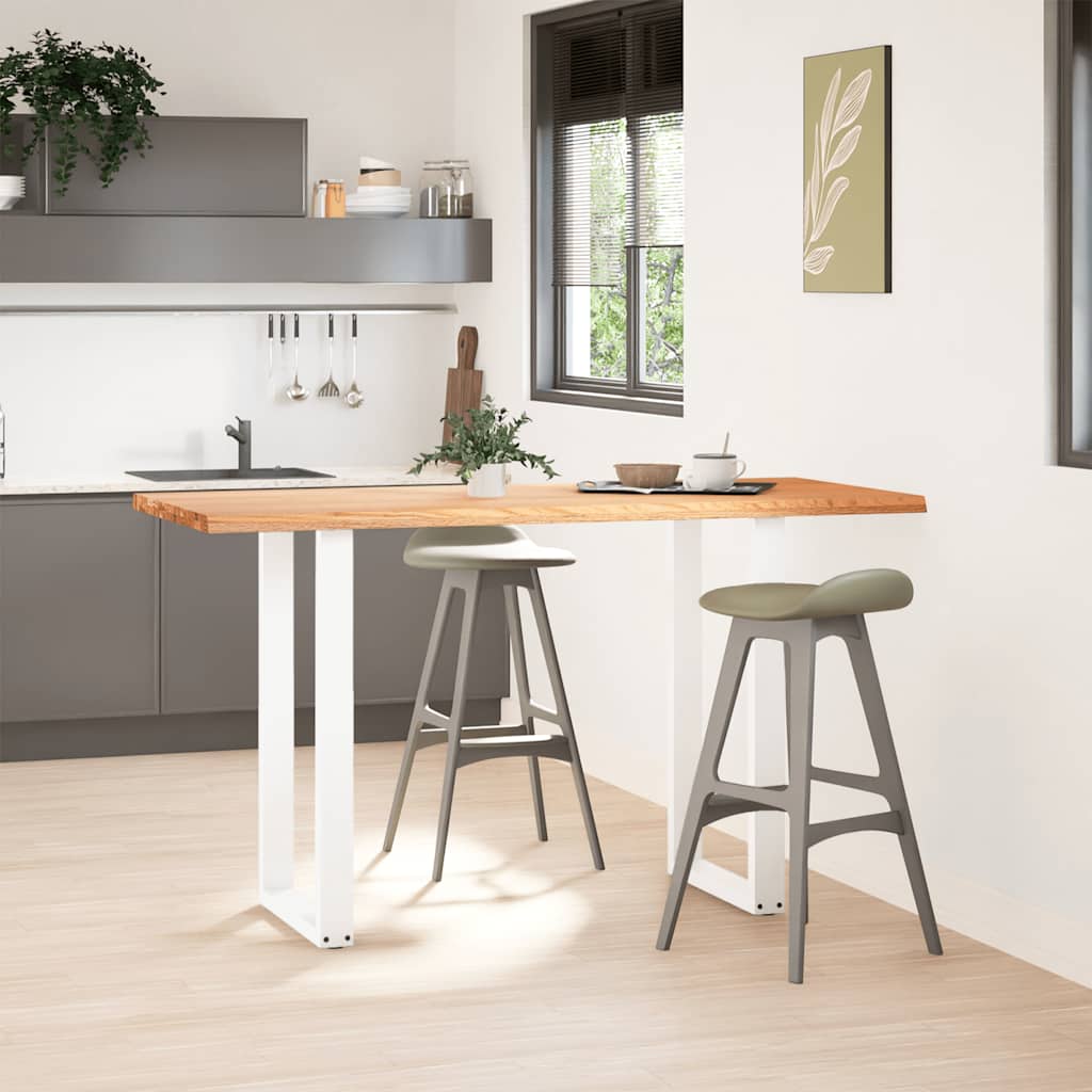 vidaXL Bartafel rechthoekig 180x80x102 cm massief eikenhout lichtbruin afbeelding