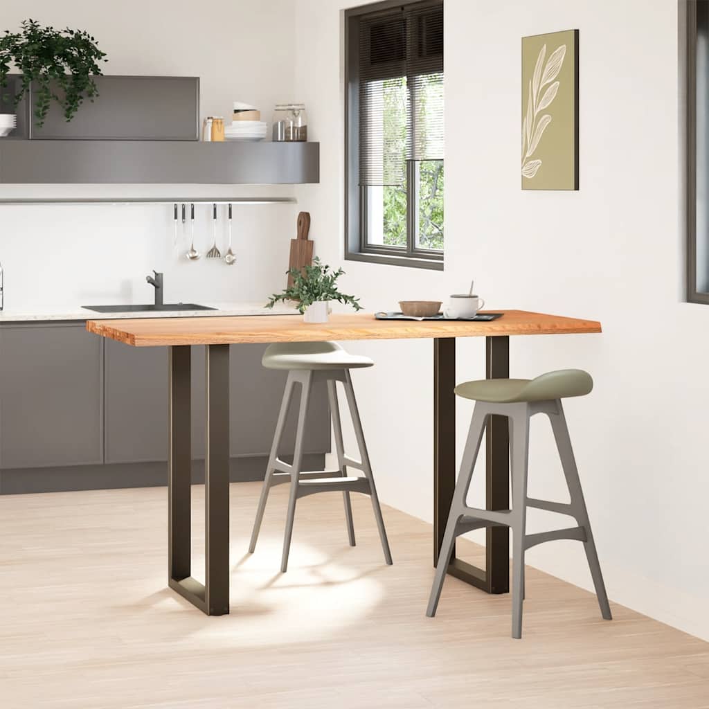 vidaXL Bartafel rechthoekig 180x80x112 cm massief eikenhout lichtbruin afbeelding