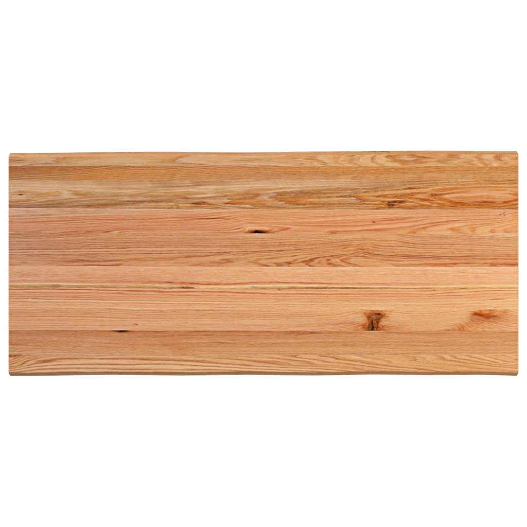 Bartafel rechthoekig 180x80x112 cm massief eikenhout lichtbruin - Afbeelding 6
