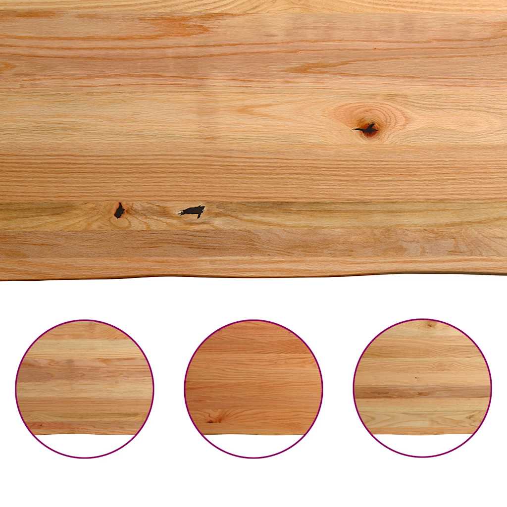 Bartafel rechthoekig 180x80x112 cm massief eikenhout lichtbruin - Afbeelding 9