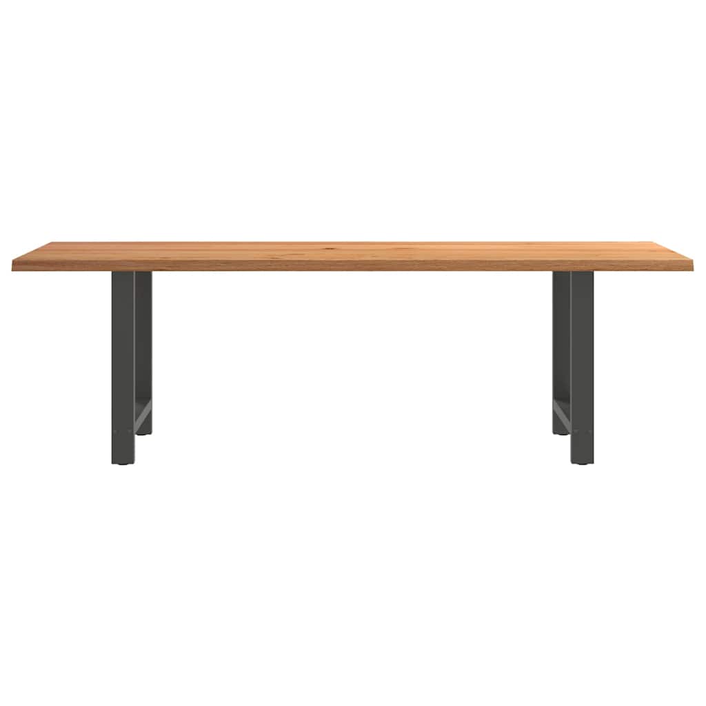 Thumbnail - vidaXL Esstisch Hellbraun 240x80x74 cm Massivholz Eiche Rechteckig