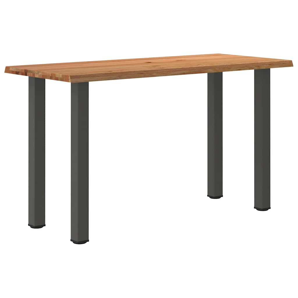 Bartafel rechthoekig 200x80x92 cm massief eikenhout lichtbruin