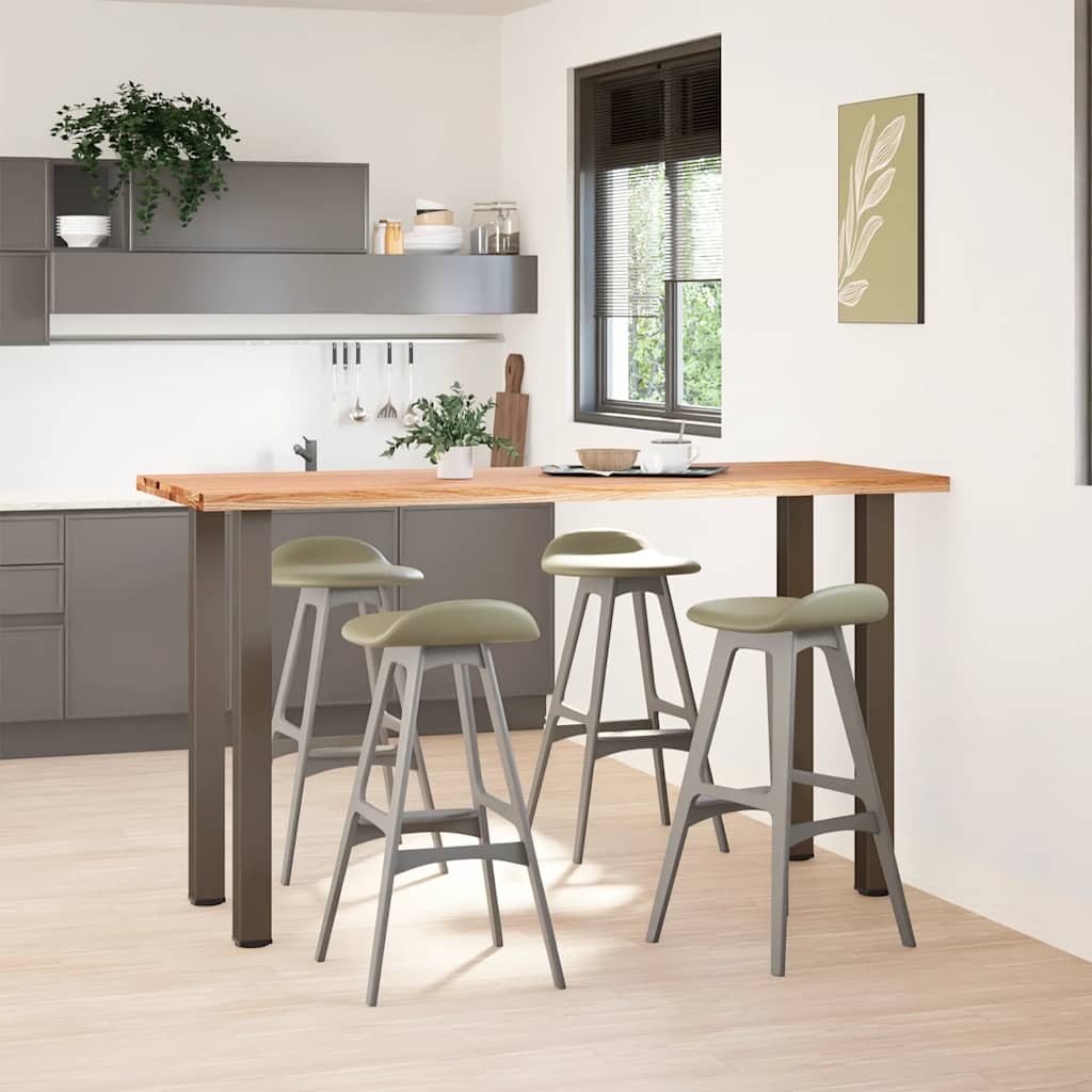 Thumbnail - vidaXL Bartisch Hellbraun 200x80x112 cm Massivholz Eiche Rechteckig