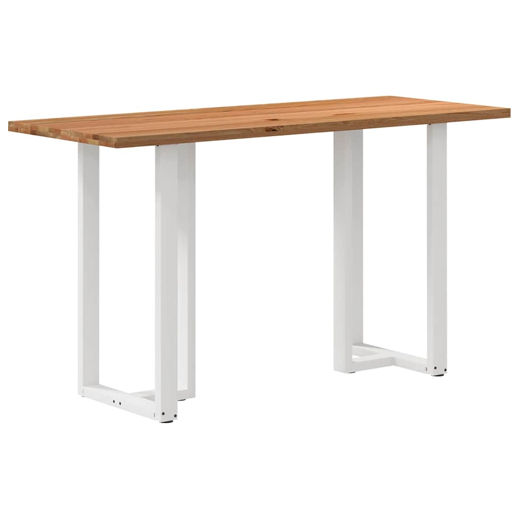 vidaXL Bartafel rechthoekig 200x80x112 cm massief eikenhout lichtbruin