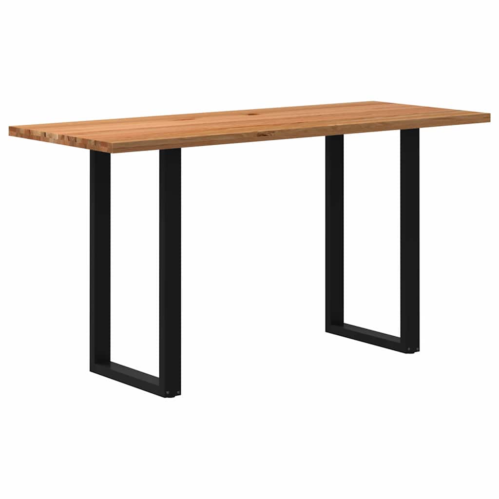 vidaXL Bartisch Hellbraun 200x80x102 cm Massivholz Eiche Rechteckig