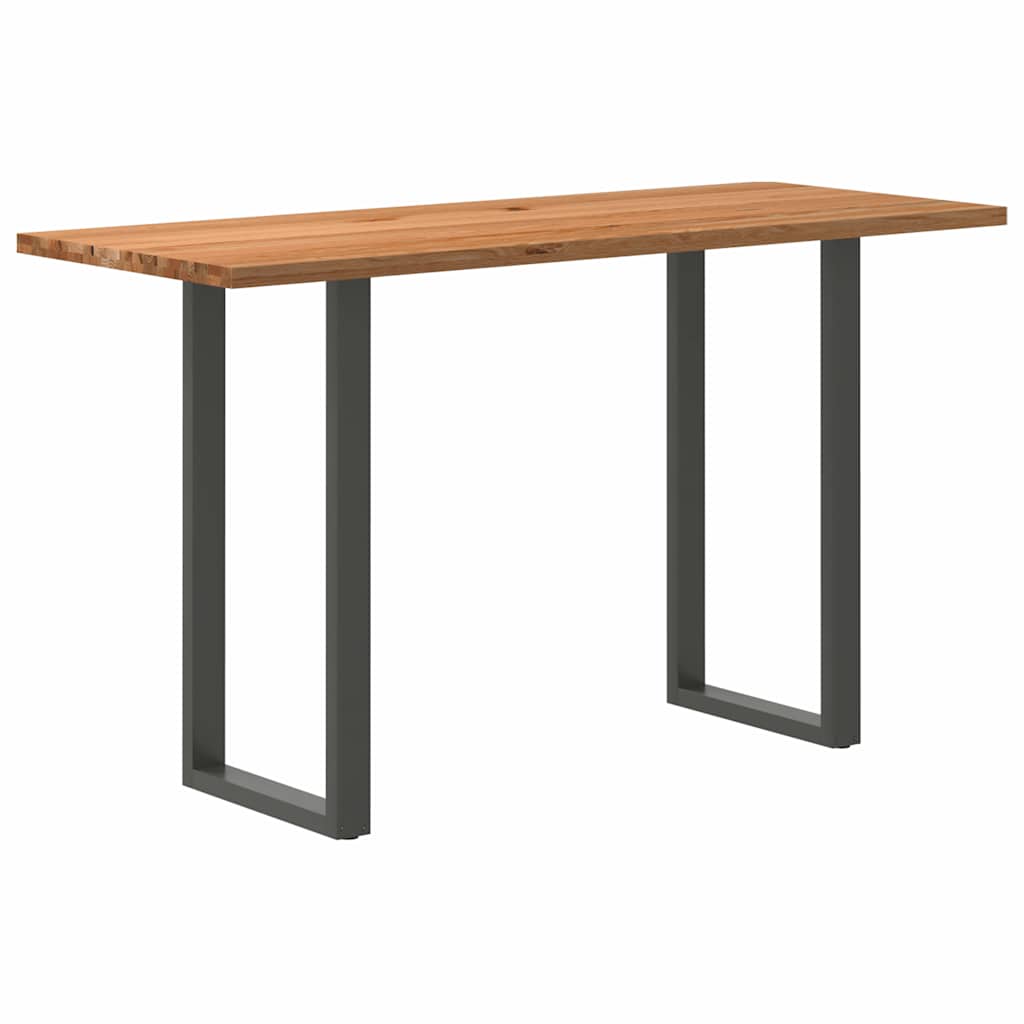 Bartafel rechthoekig 200x80x112 cm massief eikenhout lichtbruin