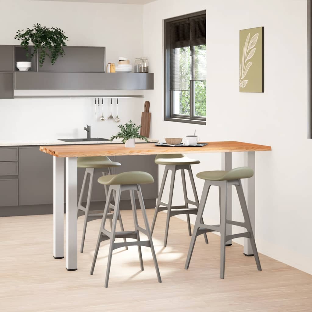 vidaXL Bartafel met natuurlijke rand 200x80x92 cm massief eikenhout