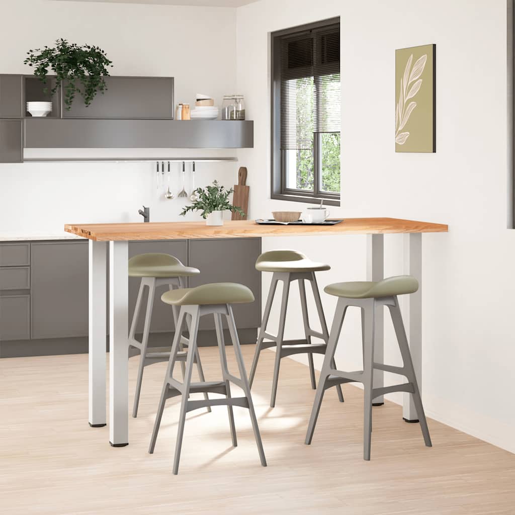 Thumbnail - vidaXL Bartisch Hellbraun 200x80x112 cm Massivholz Eiche Rechteckig
