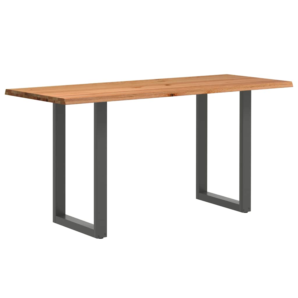 Bartafel rechthoekig boomrand 200x80x102 cm massief eikenhout