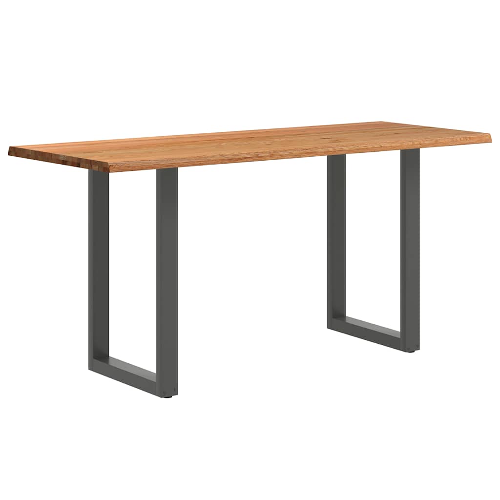 Bartafel rechthoekig boomrand 200x80x102 cm massief eikenhout - Afbeelding 6