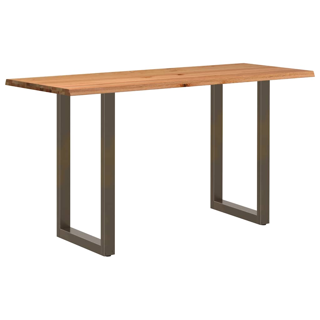 vidaXL Barový stůl živá hrana 200x80x112 cm dub obdélníkový