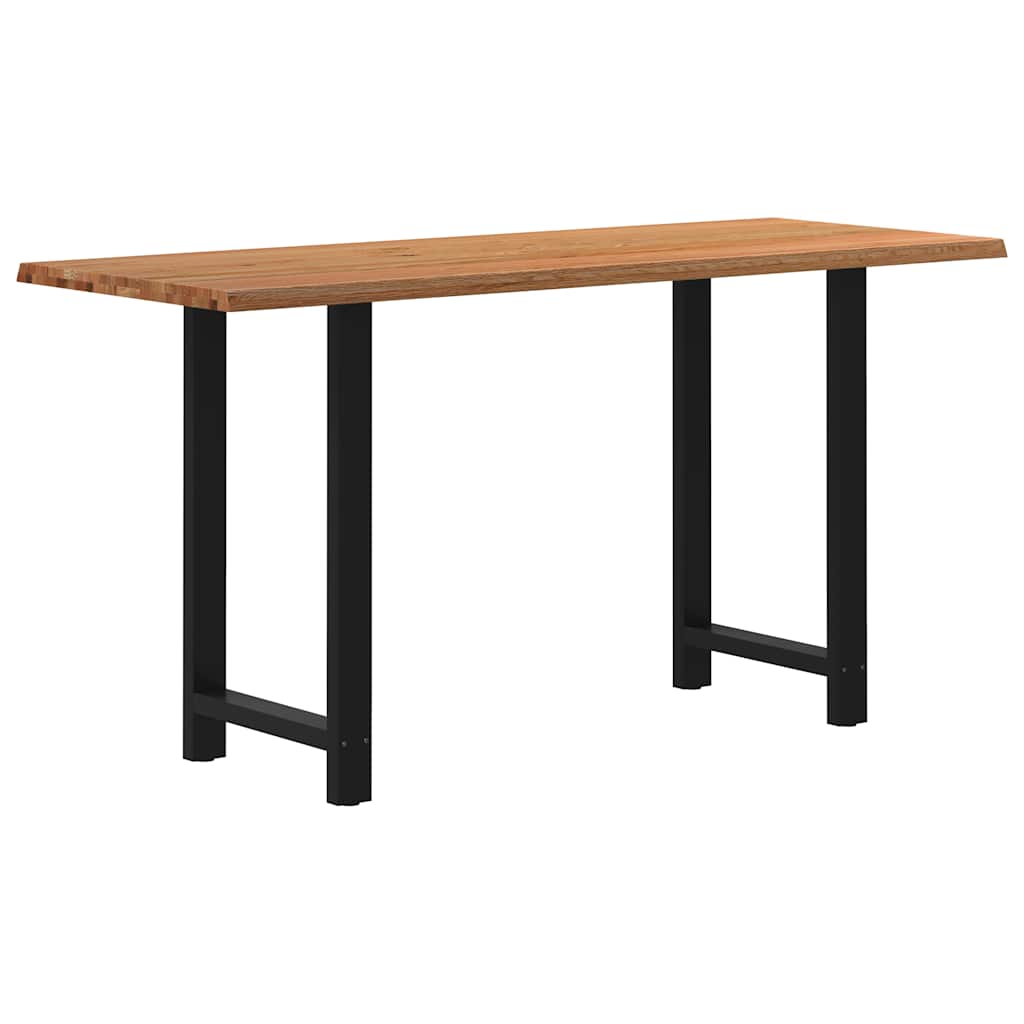 vidaXL Barový stůl živá hrana 200x80x102 cm dub obdélníkový