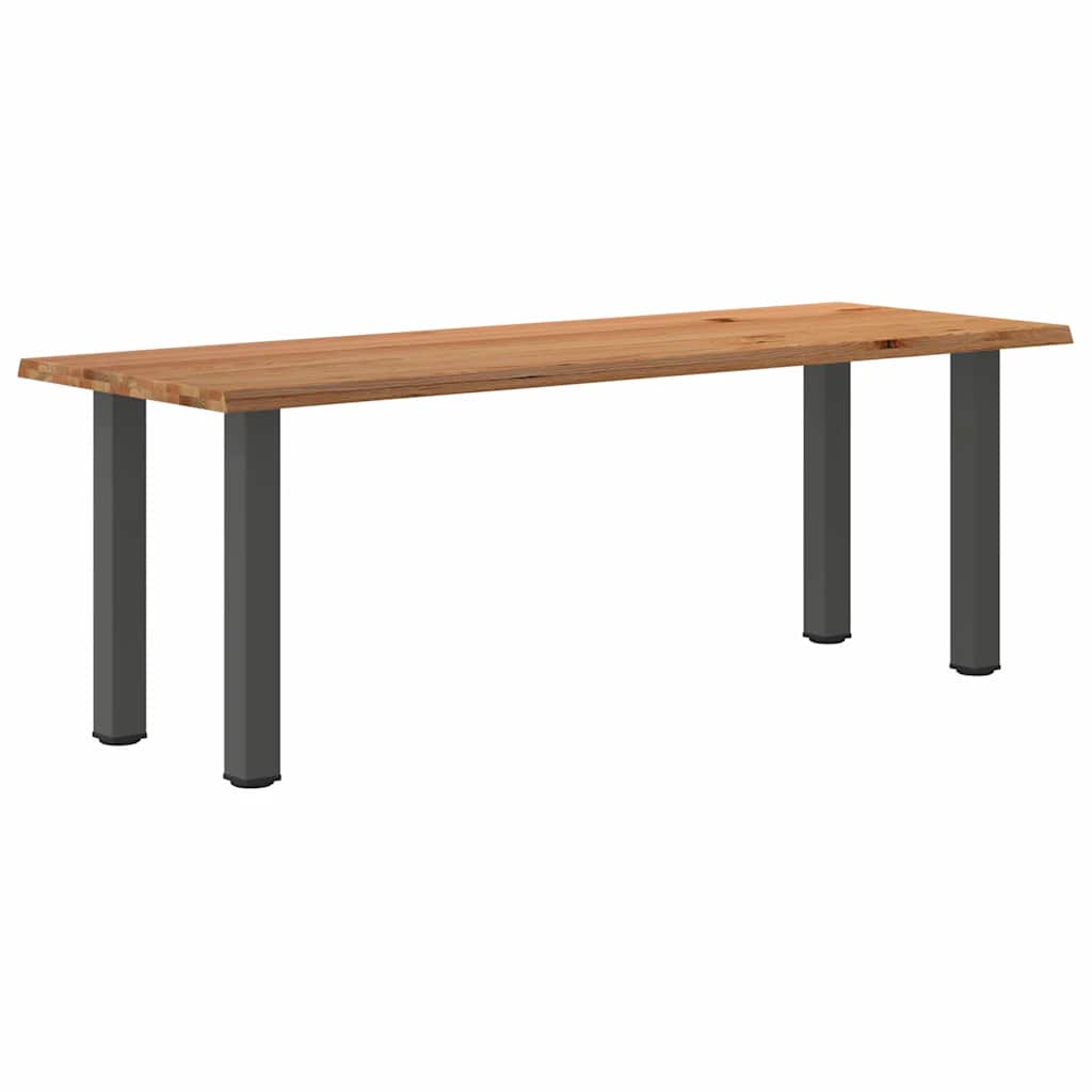 vidaXL Jídelní stůl s živou hranou 220x80x74cm masivní dub obdélníkový
