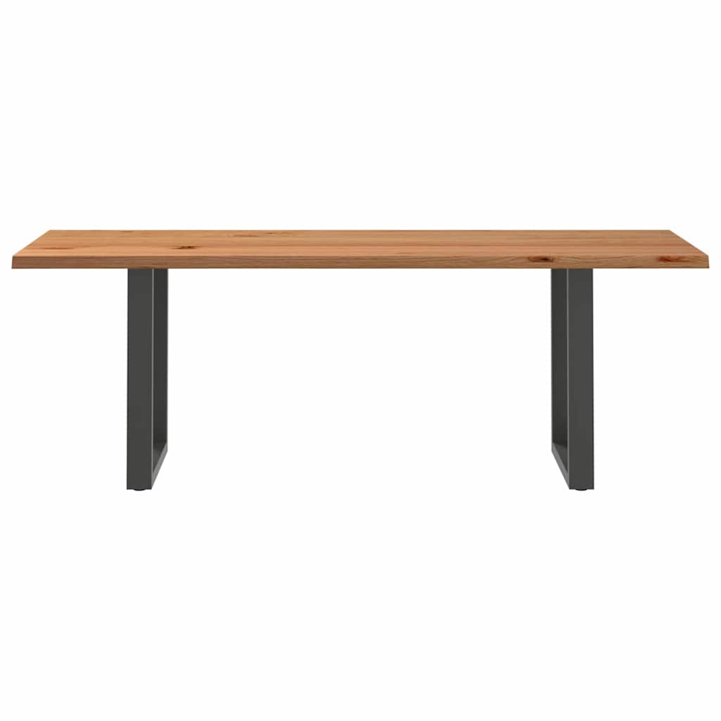 Thumbnail - vidaXL Esstisch mit Baumkanten 220x80x74 cm Massivholz Eiche