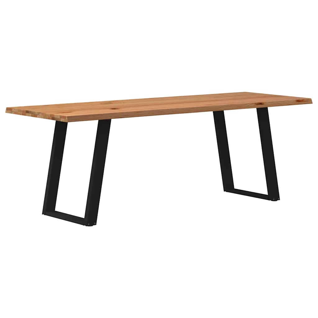 vidaXL Jídelní stůl s živou hranou 220x80x74cm masivní dub obdélníkový