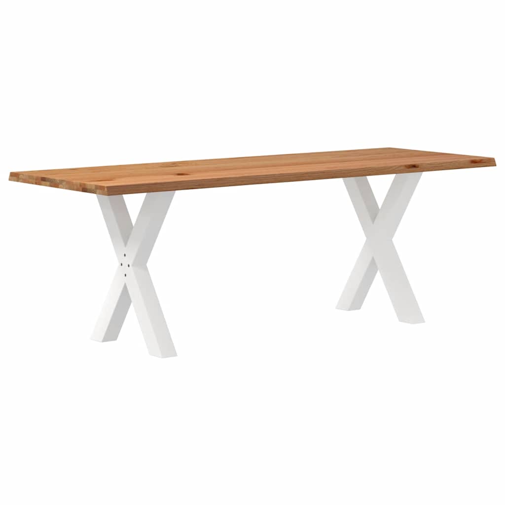 vidaXL Jídelní stůl s živou hranou 220x80x74cm masivní dub obdélníkový