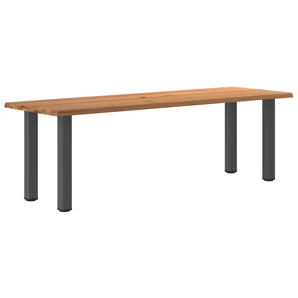 vidaXL Jídelní stůl s živou hranou 240x80x74cm masivní dub obdélníkový