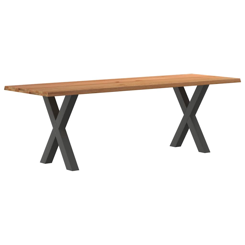 vidaXL Jídelní stůl s živou hranou 240x80x74cm masivní dub obdélníkový