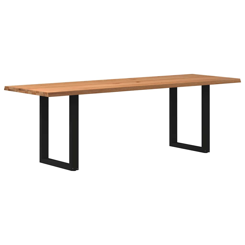 vidaXL Jídelní stůl s živou hranou 240x80x74cm masivní dub obdélníkový