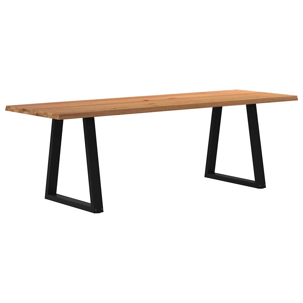 vidaXL Jídelní stůl s nepravidelnými hranami 240x80x74 cm dub dřevo