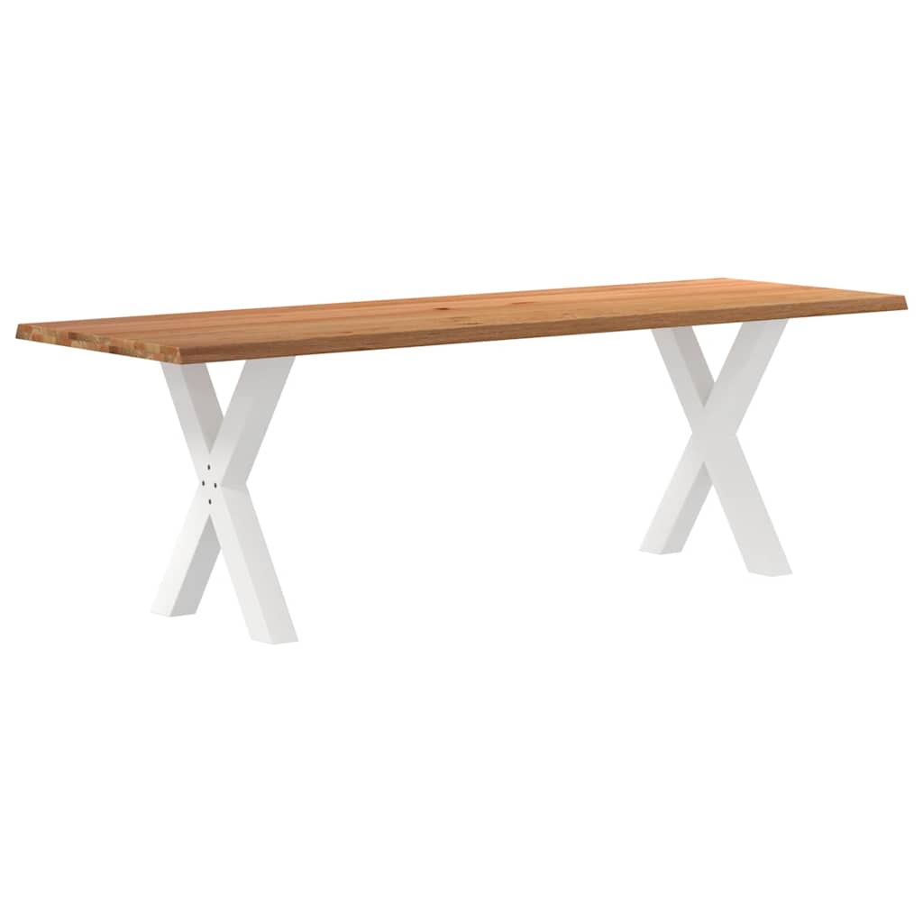 vidaXL Jídelní stůl s živou hranou 240x80x74cm masivní dub obdélníkový