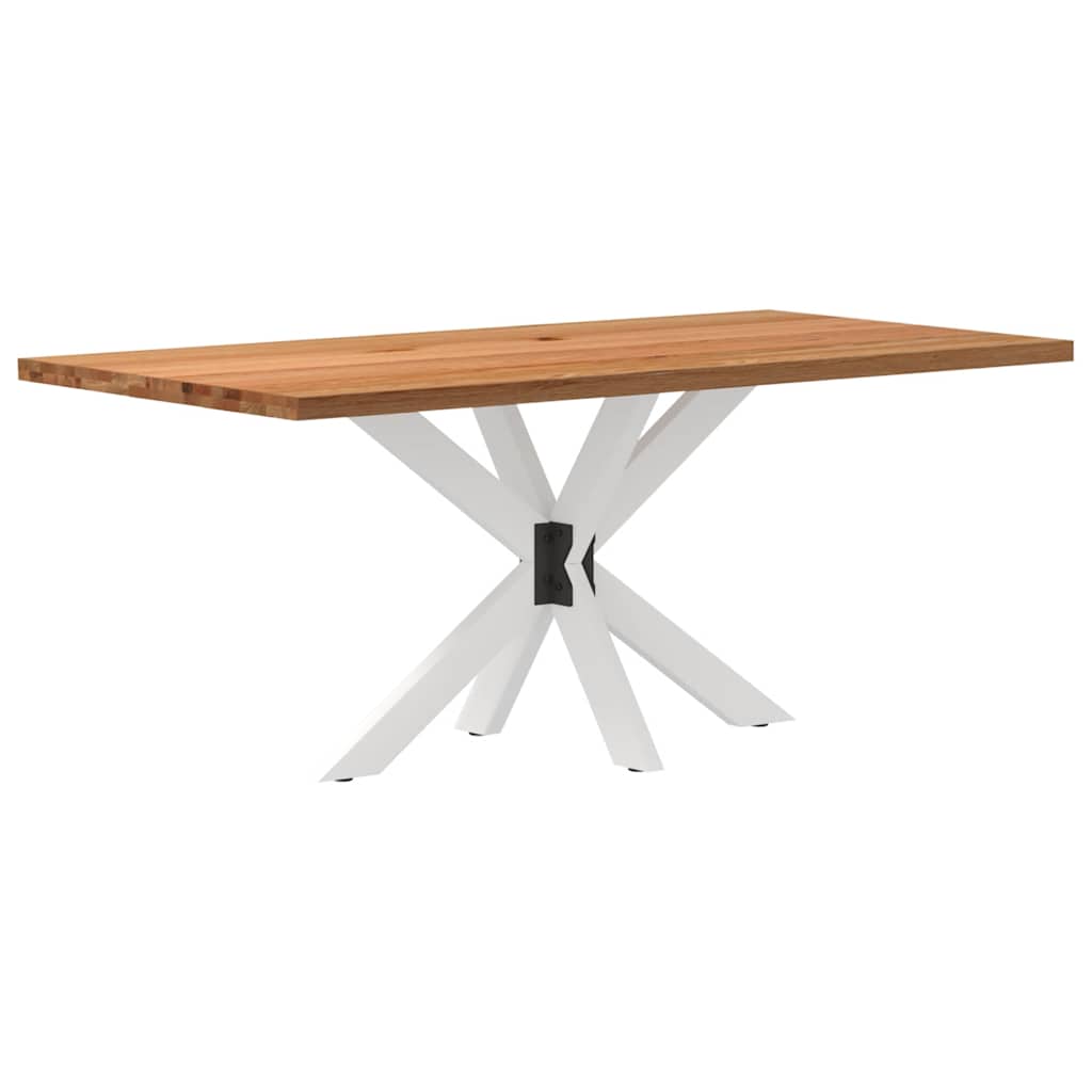 vidaXL Esstisch Hellbraun 180x90x74 cm Massivholz Eiche Rechteckig