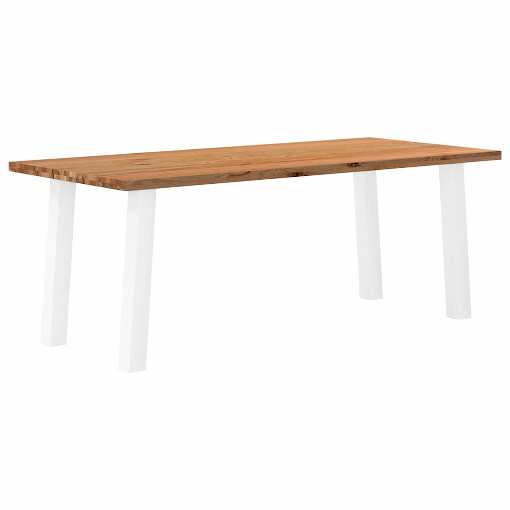 vidaXL Esstisch Hellbraun 200x90x74 cm Massivholz Eiche Rechteckig