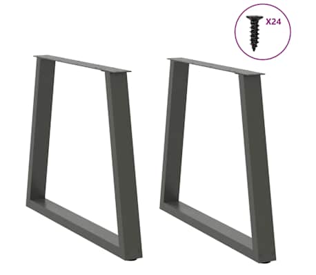 vidaXL Dining Table Light Brown, Anthracite