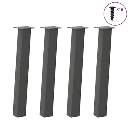 vidaXL Dining Table Light brown and anthracite