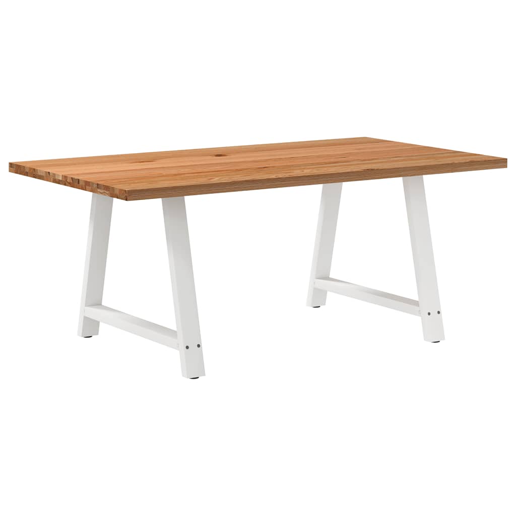 vidaXL Esstisch Hellbraun 180x100x74 cm Massivholz Eiche Rechteckig