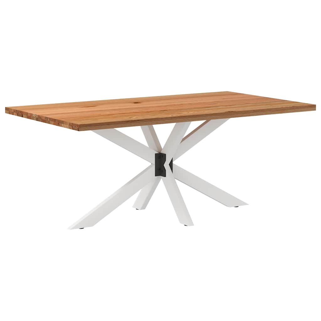 vidaXL Esstisch Hellbraun 180x100x74 cm Massivholz Eiche Rechteckig