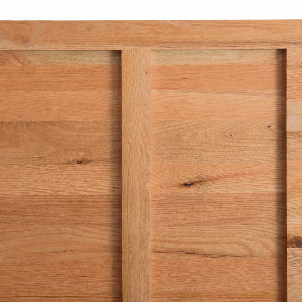 Eettafel rechthoekig 180x100x74 cm massief eikenhout lichtbruin - Afbeelding 10