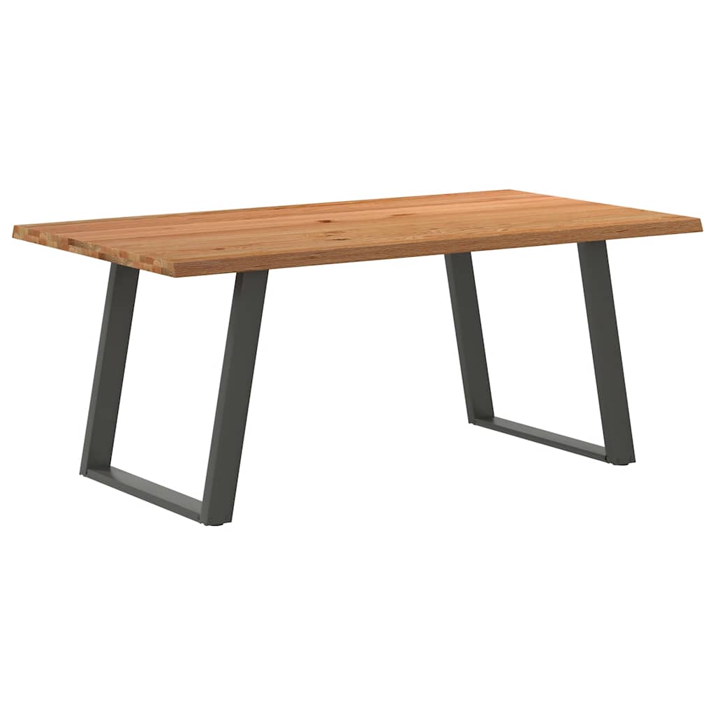 vidaXL Jídelní stůl světle hnědá 180x100x74 cm masivní dubové dřevo