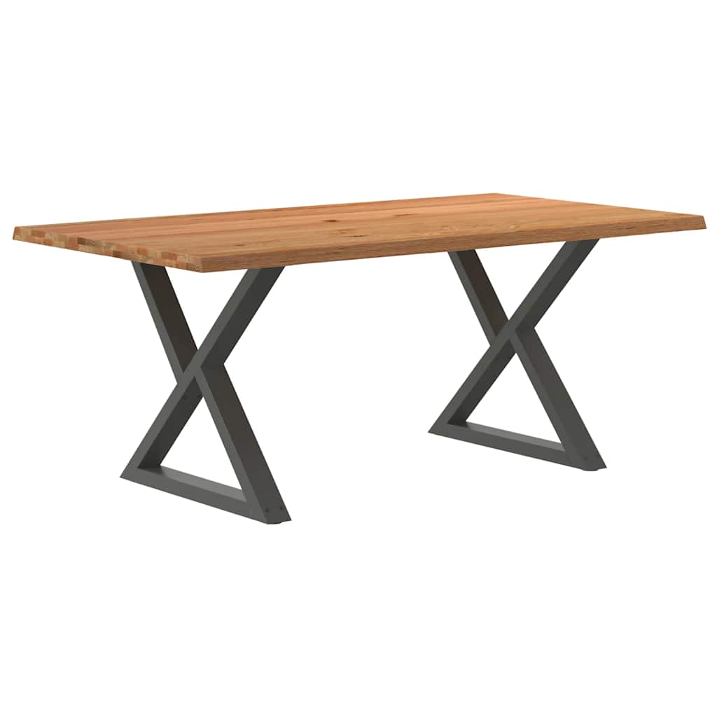 vidaXL Jídelní stůl s nepravidelnými hranami světle hnědá 180x100x74cm