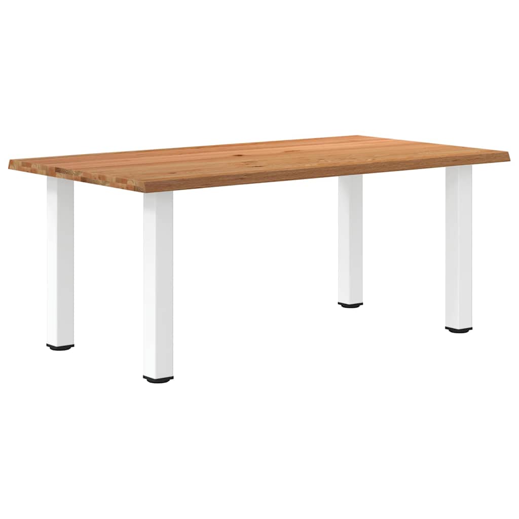 Eettafel rechthoekig 180x100x74 cm massief eikenhout lichtbruin