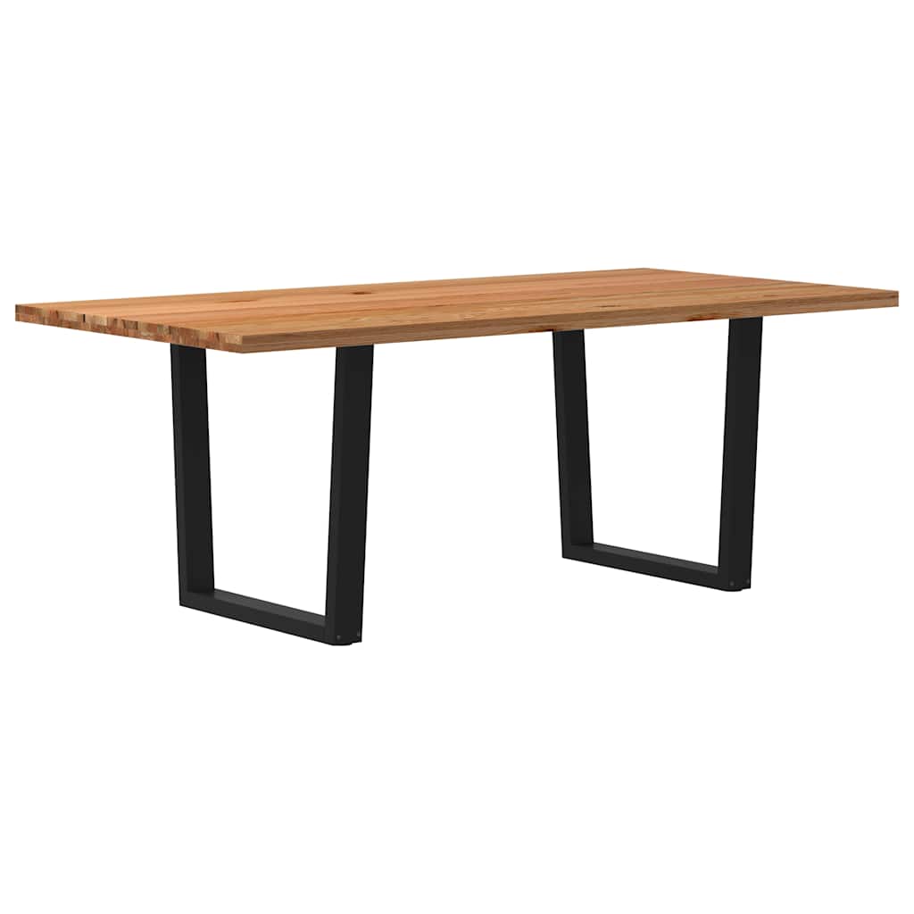 vidaXL Jídelní stůl s nepravidelnými hranami 200x100x74 cm dub dřevo