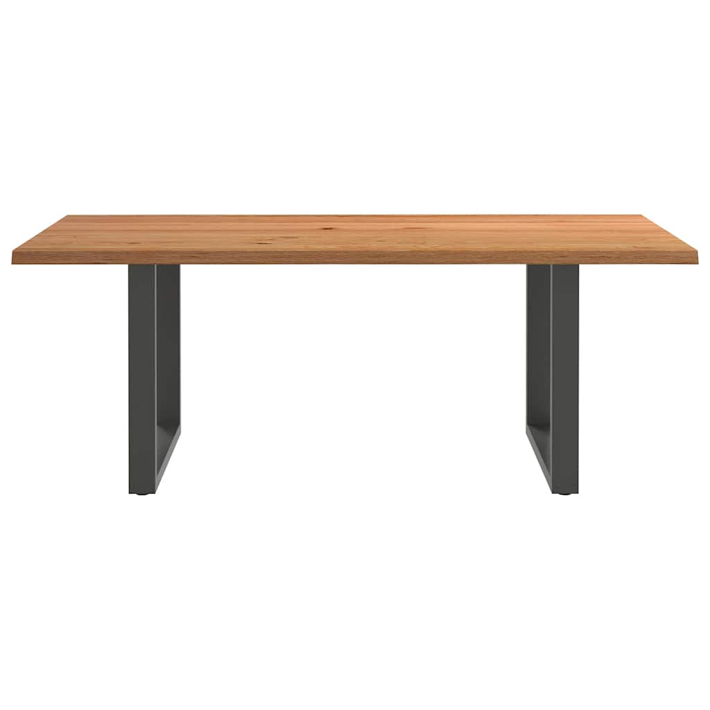 Thumbnail - vidaXL Esstisch mit Baumkanten 200x100x74 cm Massivholz Eiche Rechteck